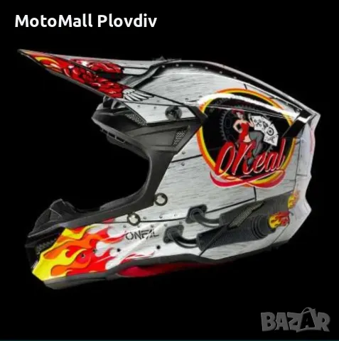 Вело каска O'NEAL BLADE POLYACRYLITE charger V.22 black/white, снимка 9 - Аксесоари и консумативи - 49268283