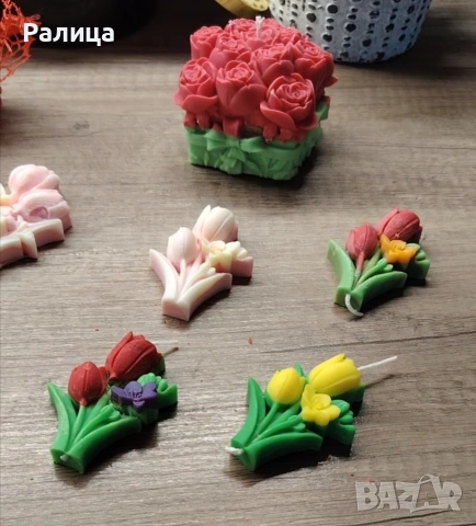 Ароматна свещ - букет, снимка 4 - Други - 53449181