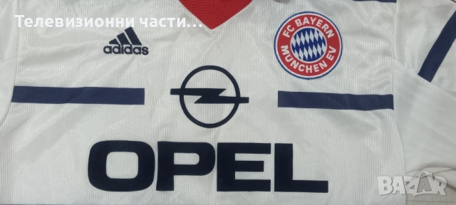 Ретро винтидж футболна тениска Байерн Мюнхен 1998-2000 гостуващ екип Adidas размер М, снимка 4 - Спортни дрехи, екипи - 53327432