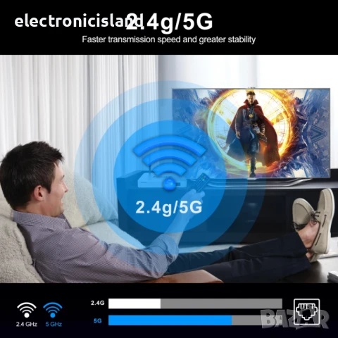 мини размер ТВ бокс TV Box LEMFO X88 MINI RK3528 Android 13 8K Wifi 4GB/64GB памет, снимка 4 - Плейъри, домашно кино, прожектори - 51021311