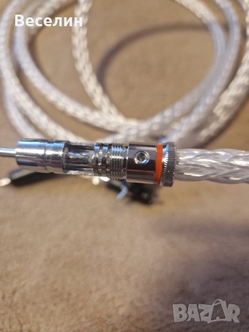 Hi-End 8AG кабел със сребърно покритие 16 нишки с RCA конектори, снимка 3 - Други - 40255436
