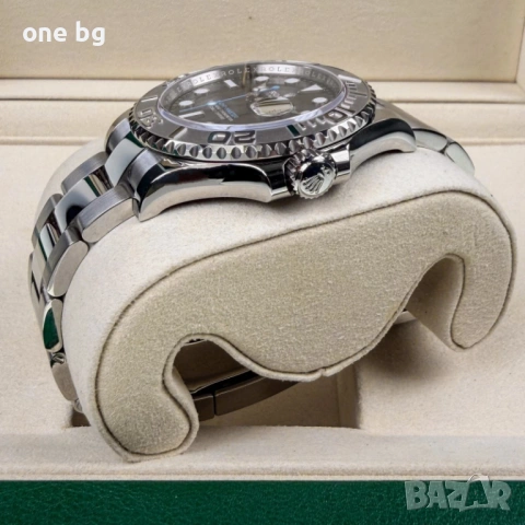 Rolex Yacht Master Silver platinum, снимка 3 - Луксозни - 53459614