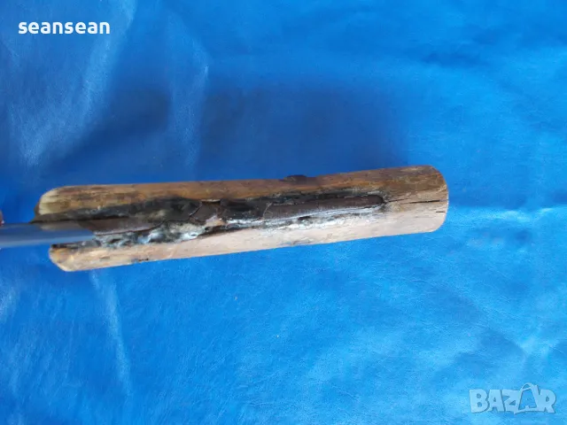 Огромен стар кован сатър, снимка 7 - Ножове - 49798104