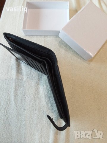 черен мъжки портфейл, снимка 3 - Портфейли, портмонета - 43436983