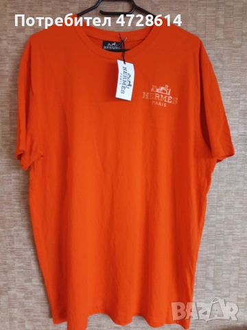 HERMES мъжка тениска в оранжево