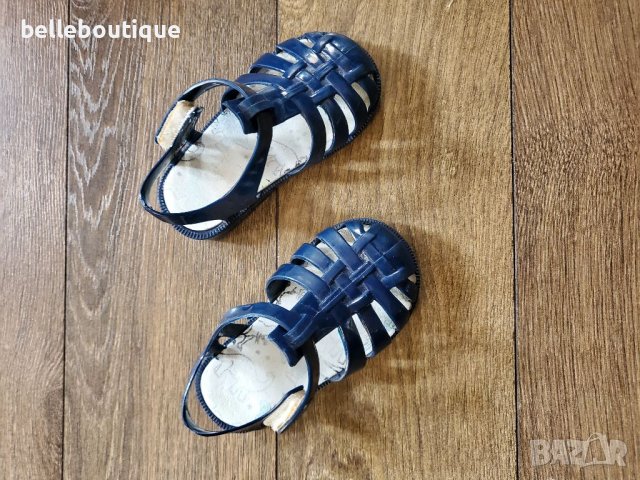 Гумени сини сандали 20 номер, снимка 2 - Детски сандали и чехли - 36837817