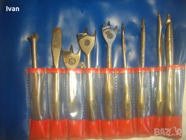 К-т Дърводелски Свредла-Старо Качество-WEST GERMANY-Dolpelst Gernacht-10-24мм-В Калъф-Инструменти, снимка 4 - Други инструменти - 43202230