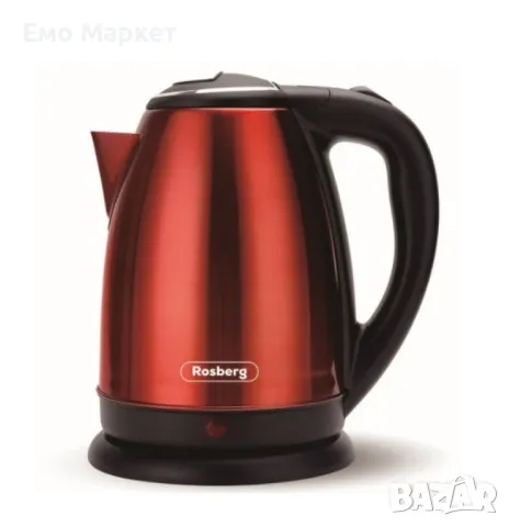 Електрическа кана Rosberg R51230IB, 1800W, 1.8л., Корпус неръжд. стомана , снимка 3 - Кани - 49452849