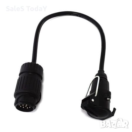 Преходник, Конектор, за букса за теглич, Адаптор за ремарке ,каравана от 13 "евро" към стандарт, снимка 2 - Аксесоари и консумативи - 27323102