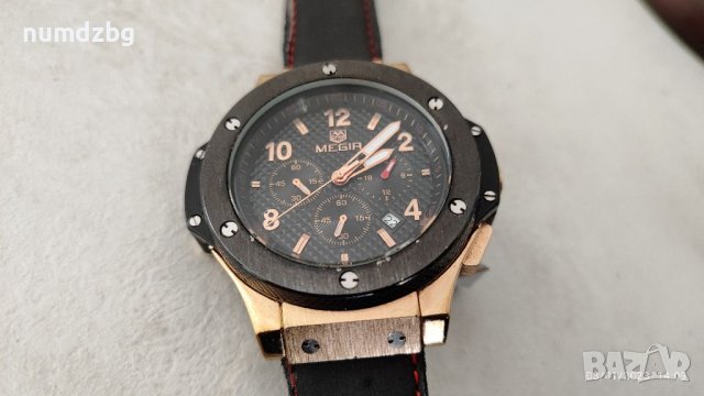 Megir мъжки часовни hublot, снимка 2 - Мъжки - 39150297