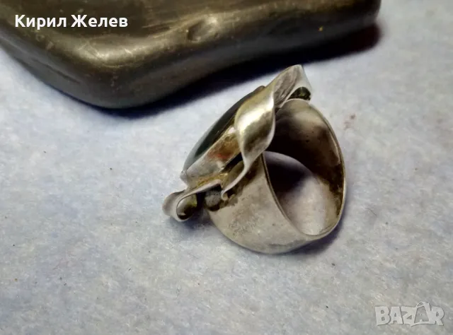 XEIPOS Бутиков АР НУВО СЕДЕФЕН СРЕБЪРЕН ПРЪСТЕН СРЕБРО 925 с КРАЛСКИ СЕДЕФ ЮВЕЛИРНА ИЗРАБОТКА 49106, снимка 11 - Пръстени - 49427751