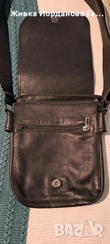 мъжка чанта - естествена кожа, снимка 2 - Портфейли, портмонета - 53541007