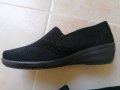 Нови Черни мрежести летни обувки с платформа 38 номер , снимка 1 - Дамски ежедневни обувки - 37246246