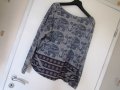 Сива блузка със слончета, снимка 1 - Блузи с дълъг ръкав и пуловери - 26953139