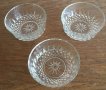 3 бр. стъклени релефни купички за ядки, снимка 2