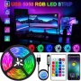 5 метра лента RGB LED 505, дистанционно, APP - Android/iOS, многоцветна, снимка 1 - Лед осветление - 43329055