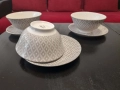 Нов порцеланов комплект за сервиране купи и чинии, снимка 2