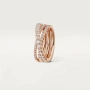 CARTIER Etincelle de Cartier Rose Gold Paved Diamonds Дамски Пръстен, снимка 10