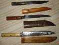 Лот от три стари ковани ножове, снимка 1 - Антикварни и старинни предмети - 38361979