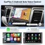 Нов 7" Двоен Дин CarPlay/Android Auto Радио + Камера за Заден Ход, снимка 2