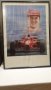 Рамкиран ретро плакат на Михаел Шумахер, снимка 1 - Колекции - 43690344