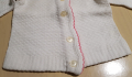 Бял комплект фанела и панталон плетени 1 - 2 год, снимка 4