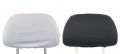 Комплект Калъфки за Облегалките за глава на Кола Бус Автомобил бели/черни 2 броя, снимка 1