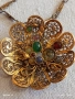 ВИНТИДЖ ФИЛИГРАННО КОЛИЕ ЦВЕТЕ с ЦВЕТНИ КАМЪНИ АХАТ УНИКАТ 34796, снимка 2