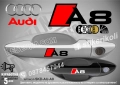 AUDI A7 стикери дръжки SKD-AU-A7, снимка 8