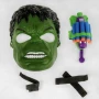 Комплект Хълк маска с нърф изтрелвачка с меки патрони , снимка 3