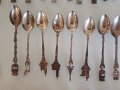 Стари сувенирни лъжички със сребърно покритие, снимка 3