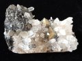 №162, Кварц, Планински кристал,Кварцова друза с халкопирит и сфалерит,Quartz Bulgaria,BGminerals,