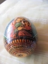 Рисувана Икона, дървено яйце , дева Мария, Исус, снимка 2