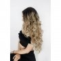 Дълга къдрава кестенява лейс фронт перука Скарлет, снимка 2