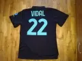 Интер футболна тениска  трети екип №22 Артуро Видал отлична размер Л, снимка 11