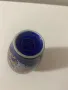 Vintage miniature decorative cobalt blue Japanese vase., снимка 3