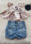 Къси дънкови панталони и туника 3-6 месеца, снимка 6