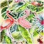 35 бр Хаваи Фламинго самозалепващи лепенки стикери за украса декор картонена торта и др декор, снимка 4