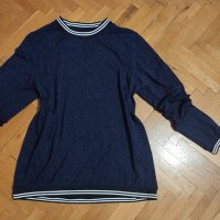 Страхотна макси дамска блуза с бляскави частици (размер ХЛ), снимка 3 - Блузи с дълъг ръкав и пуловери - 43425803