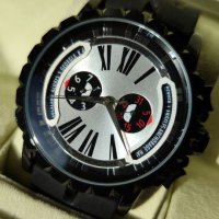 Мъжки луксозен часовник Roger Dubuis Excalibur  3 Time Zones Worldtimer, снимка 5 - Мъжки - 36762452