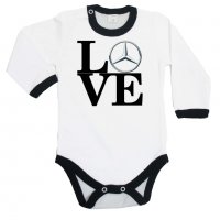 Бебешко боди Mercedes LOVE, снимка 1 - Бодита за бебе - 33247593