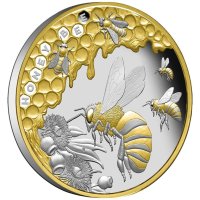 монета с пчела колекционерска , снимка 2 - Нумизматика и бонистика - 43528740