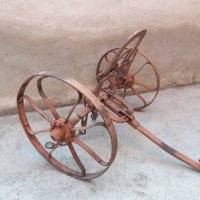 уникален колесар, теглич от каруца , снимка 4 - Антикварни и старинни предмети - 36974708