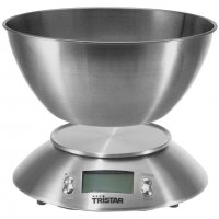 Tristar кухненска везна 5 кг с измервателна купа 4, снимка 2 - Електронни везни - 38429953