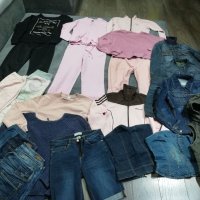 Дрехи за момиче - /цената е обща /якета, комплекти, блузи, грейка и др. за ръст 160 , снимка 1 - Детски комплекти - 38187335