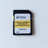 ✅ 2021 RENAULT GPS / SD Card 🔝 Carminat TOMTOM LIVE 10.45 Europa Навигационна Сд Карта, снимка 1 - Навигация за кола - 34740729