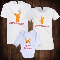 Семейни Коледни комплекти, снимка 3 - Тениски - 26962930