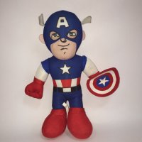 Marvel's Avengers Captain America плюшена играчка, 35см., снимка 1 - Плюшени играчки - 38350408
