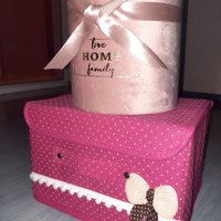 Сгъваема кутия в розово и кутия плюш лукс, снимка 2 - Други - 37169377