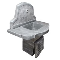 Чешма градинска мивка от бетон Артемида в сиво с бяло, снимка 4 - Градински мебели, декорация  - 40675989